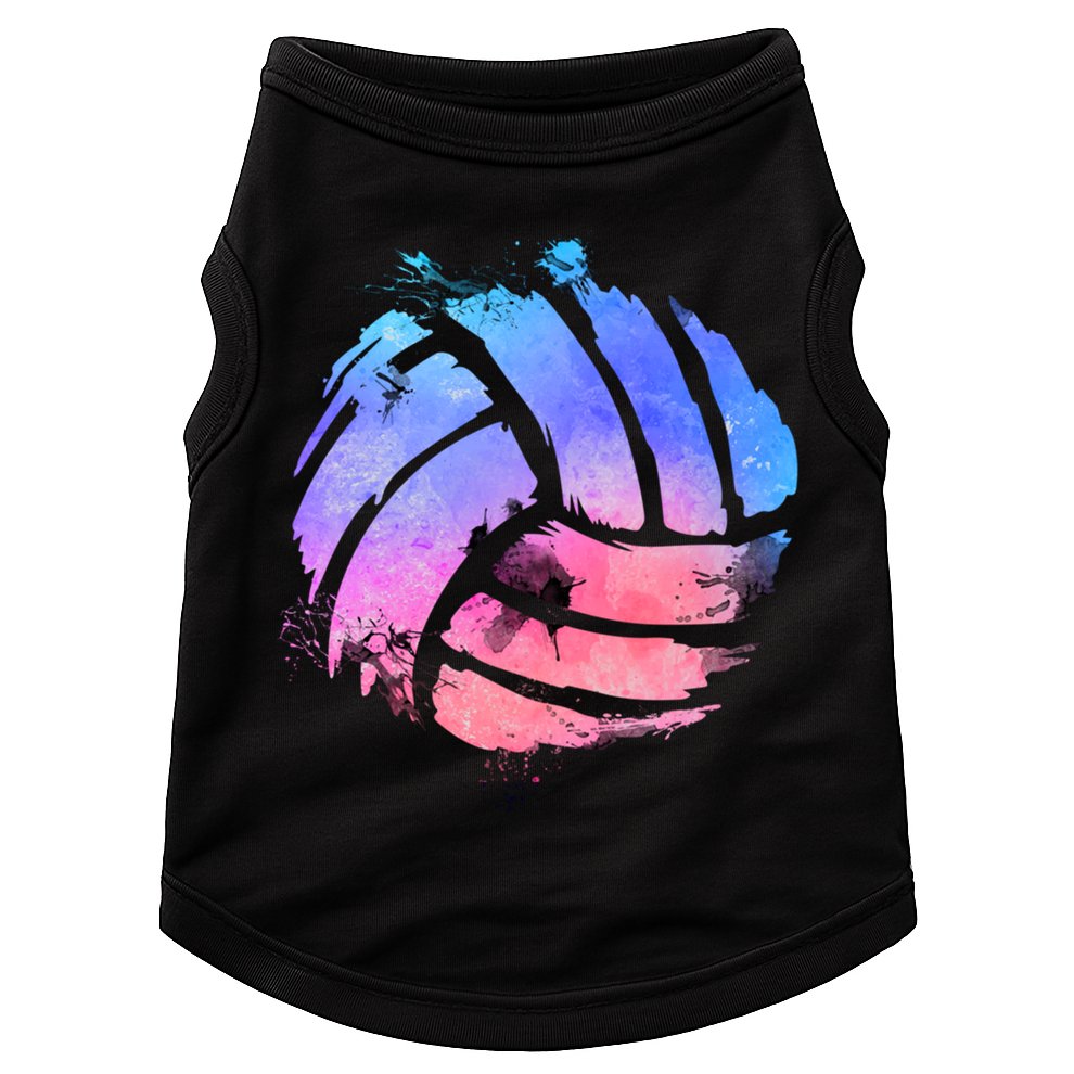 Watercolor Volleyball Lover Beach Volleyball Player Pullover Hoodie Doggie Tank