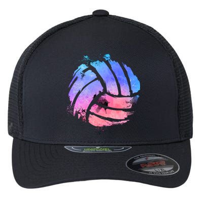 Watercolor Volleyball Lover Beach Volleyball Player Pullover Hoodie Flexfit Unipanel Trucker Cap