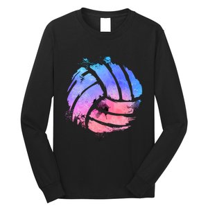 Watercolor Volleyball Lover Beach Volleyball Player Pullover Hoodie Long Sleeve Shirt