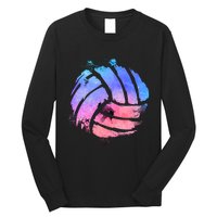 Watercolor Volleyball Lover Beach Volleyball Player Pullover Hoodie Long Sleeve Shirt