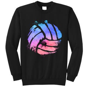 Watercolor Volleyball Lover Beach Volleyball Player Pullover Hoodie Sweatshirt