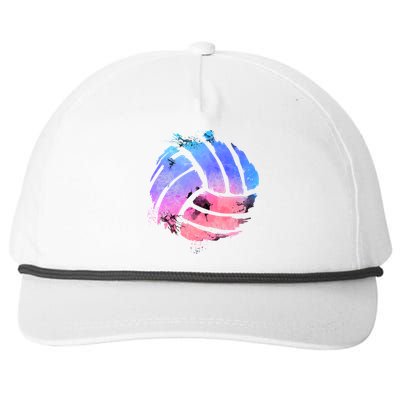 Watercolor Volleyball Lover Beach Volleyball Player Pullover Hoodie Snapback Five-Panel Rope Hat