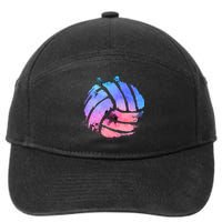 Watercolor Volleyball Lover Beach Volleyball Player Pullover Hoodie 7-Panel Snapback Hat