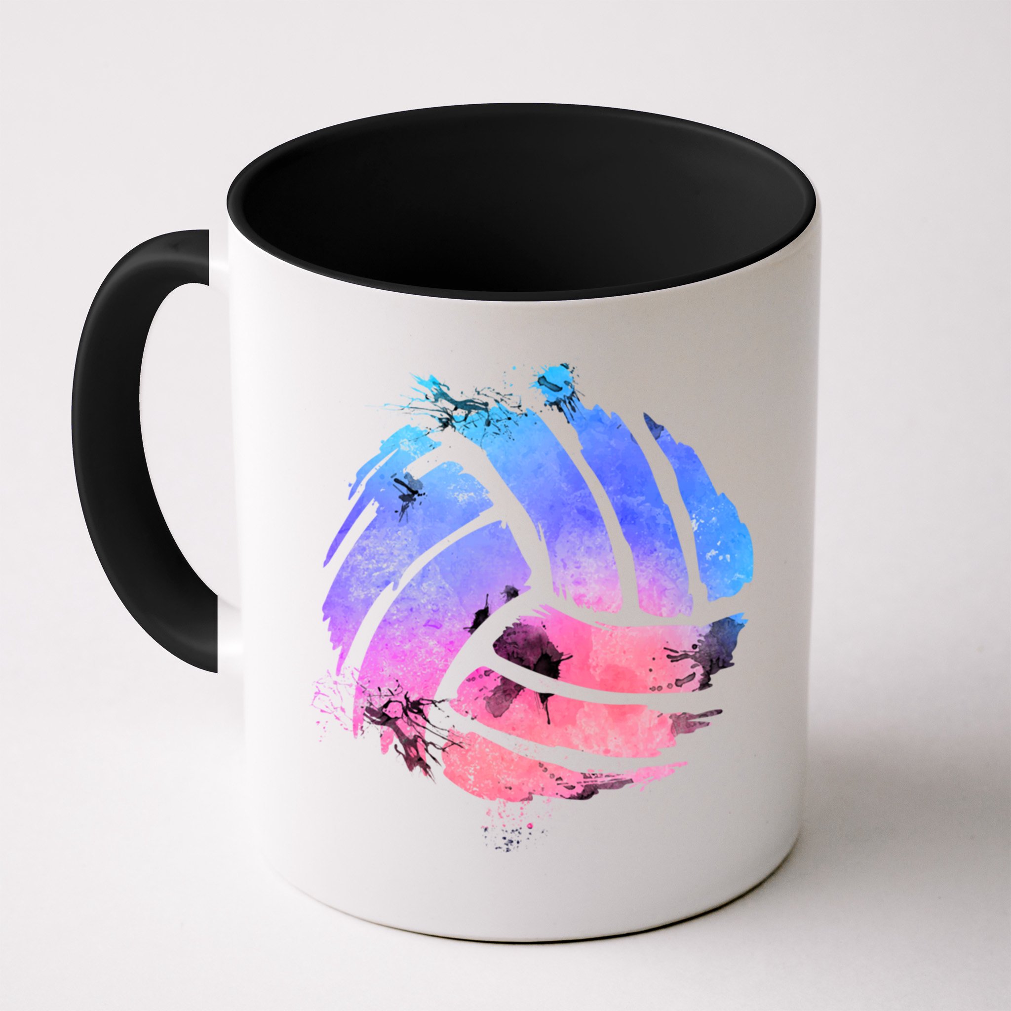 Watercolor Volleyball Lover Beach Volleyball Player Pullover Hoodie Mug