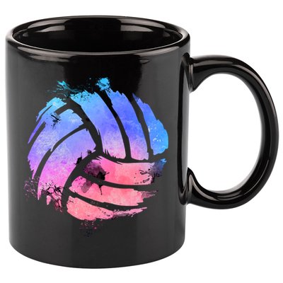 Watercolor Volleyball Lover Beach Volleyball Player Pullover Hoodie 11oz C Handle Ceramic Mug