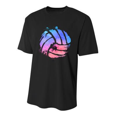 Watercolor Volleyball Lover Beach Volleyball Player Pullover Hoodie Youth Performance Sprint T-Shirt