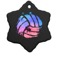 Watercolor Volleyball Lover Beach Volleyball Player Pullover Hoodie Ceramic Star Ornament