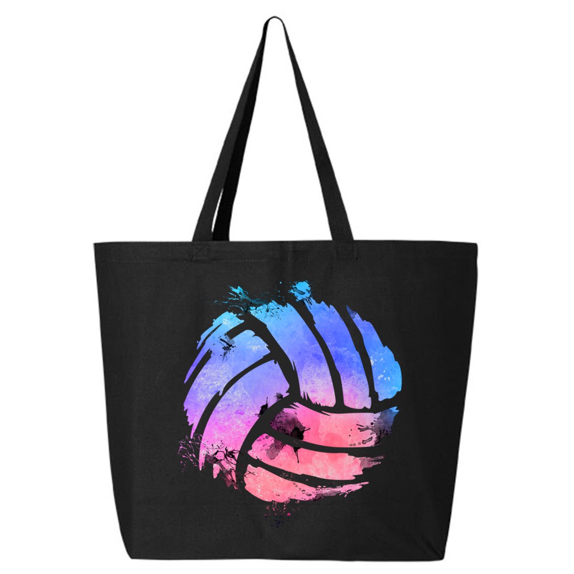 Watercolor Volleyball Lover Beach Volleyball Player Pullover Hoodie 25L Jumbo Tote