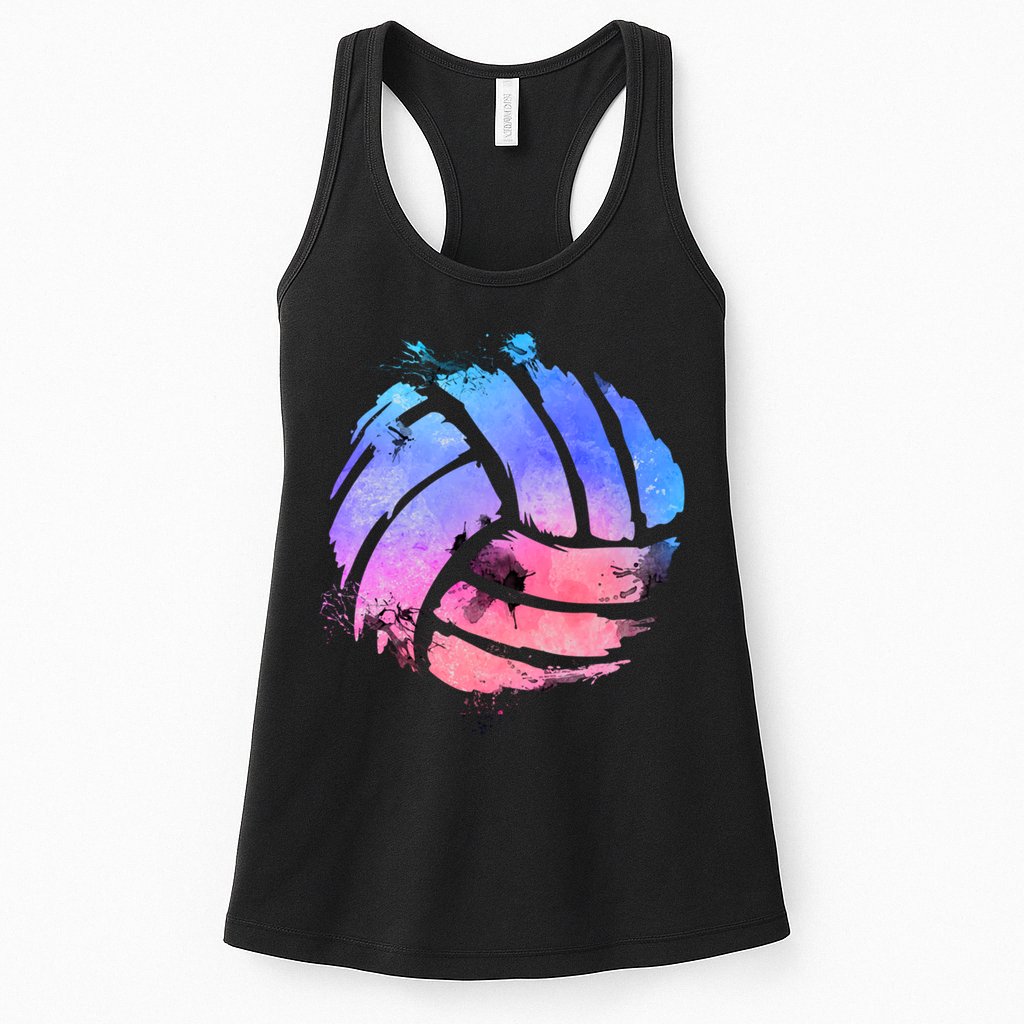 Watercolor Volleyball Lover Beach Volleyball Player Pullover Hoodie Womens Tank Top