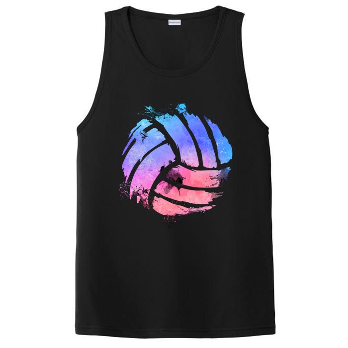 Watercolor Volleyball Lover Beach Volleyball Player Pullover Hoodie PosiCharge Competitor Tank