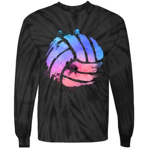 Watercolor Volleyball Lover Beach Volleyball Player Pullover Hoodie Tie-Dye Long Sleeve Shirt