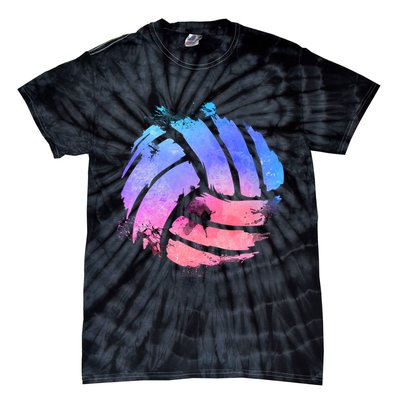 Watercolor Volleyball Lover Beach Volleyball Player Pullover Hoodie Tie-Dye T-Shirt