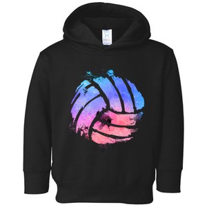 Watercolor Volleyball Lover Beach Volleyball Player Pullover Hoodie Toddler Hoodie