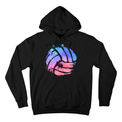 Watercolor Volleyball Lover Beach Volleyball Player Pullover Hoodie Tall Hoodie