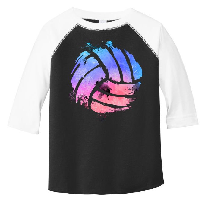 Watercolor Volleyball Lover Beach Volleyball Player Pullover Hoodie Toddler Fine Jersey T-Shirt