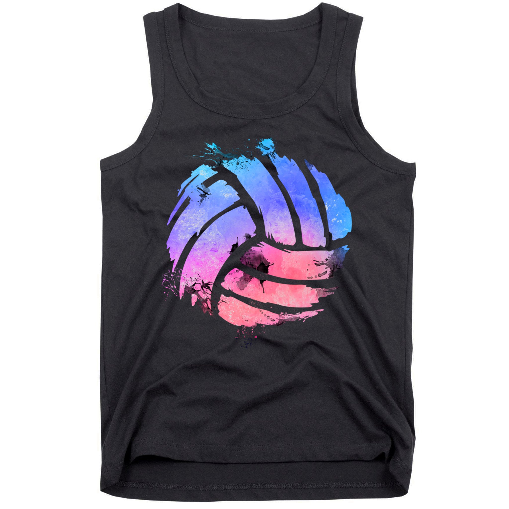 Watercolor Volleyball Lover Beach Volleyball Player Pullover Hoodie Tank Top