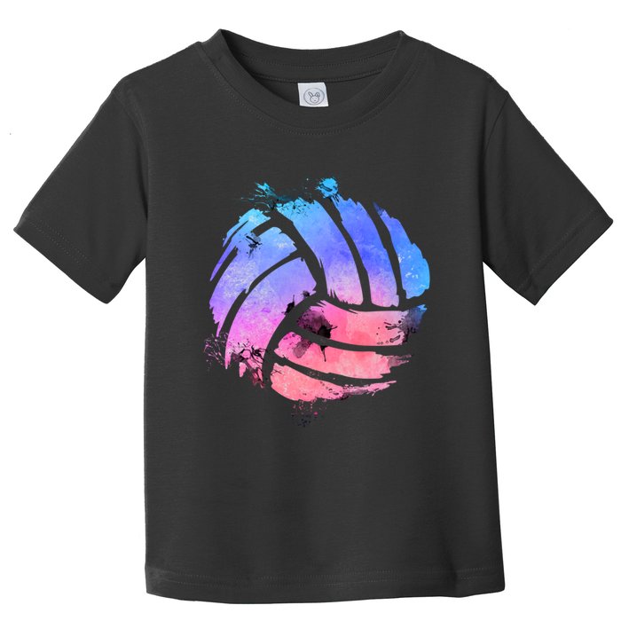 Watercolor Volleyball Lover Beach Volleyball Player Pullover Hoodie Toddler T-Shirt