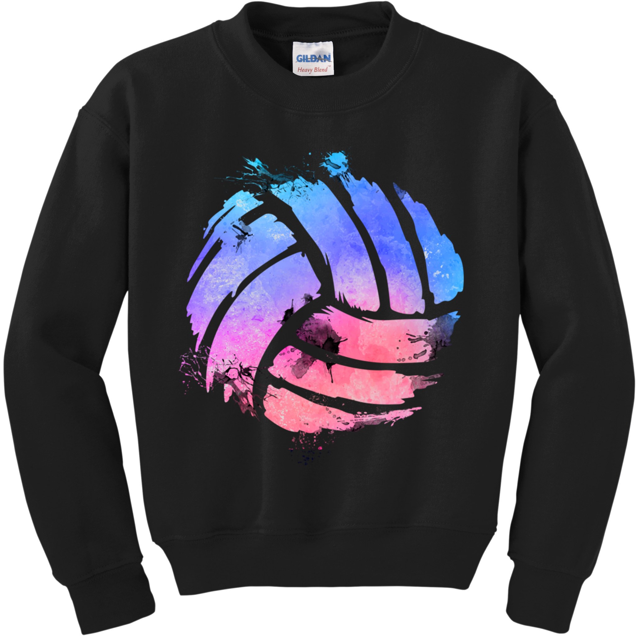 Watercolor Volleyball Lover Beach Volleyball Player Pullover Hoodie Kids Sweatshirt