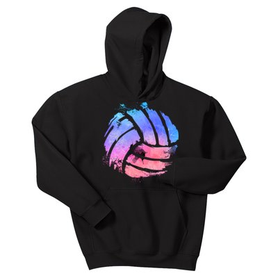 Watercolor Volleyball Lover Beach Volleyball Player Pullover Hoodie Kids Hoodie