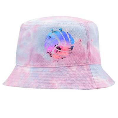 Watercolor Volleyball Lover Beach Volleyball Player Pullover Hoodie Tie-Dyed Bucket Hat