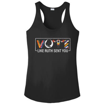 Women Vote Like Ruth Sent You Uterus Feminist Ladies PosiCharge Competitor Racerback Tank