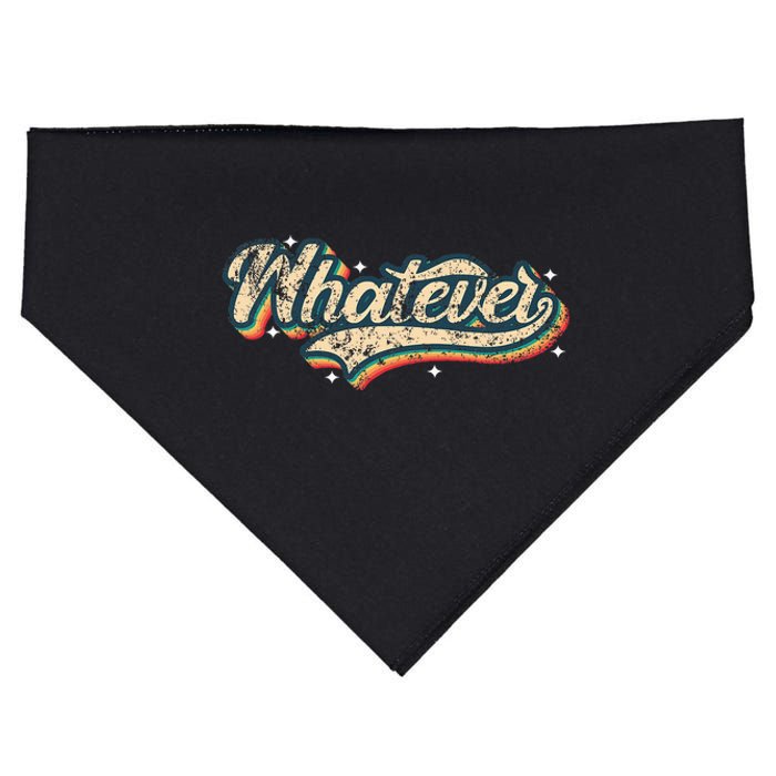 Whatever Vintage Look Slang 70s Costume Or 80s Costume USA-Made Doggie Bandana