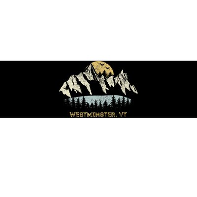 Westminster Vermont Mountain Sunset Sunrise Vt Bumper Sticker