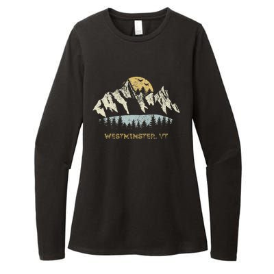 Westminster Vermont Mountain Sunset Sunrise Vt Womens CVC Long Sleeve Shirt