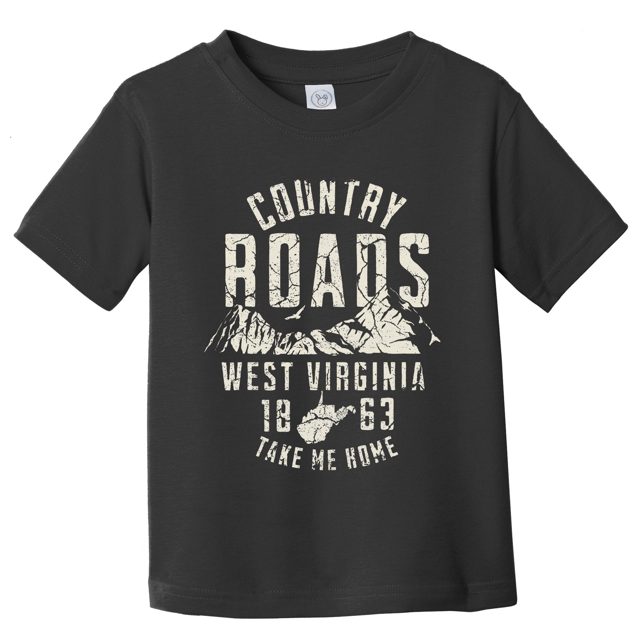 West Virginia Map Home Country Roads Toddler T-Shirt