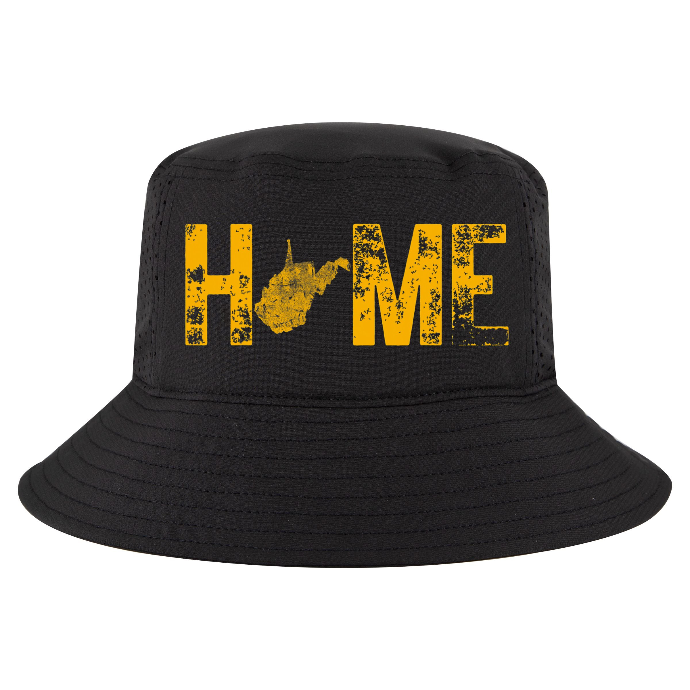 West Virginia Map Home WV Vintage Cool Comfort Performance Bucket Hat