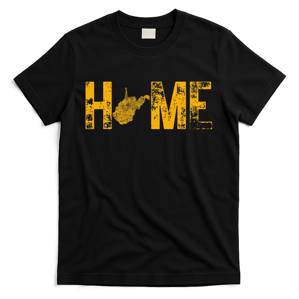 West Virginia Map Home WV Vintage T-Shirt