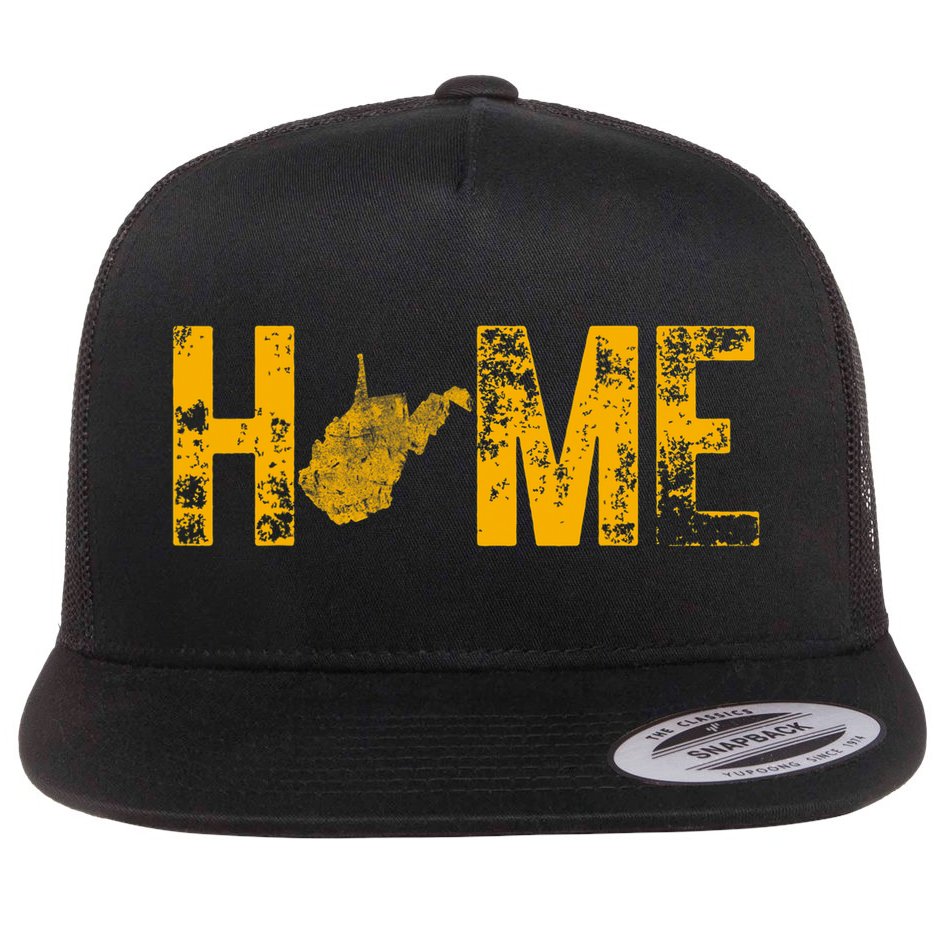 West Virginia Map Home WV Vintage Flat Bill Trucker Hat