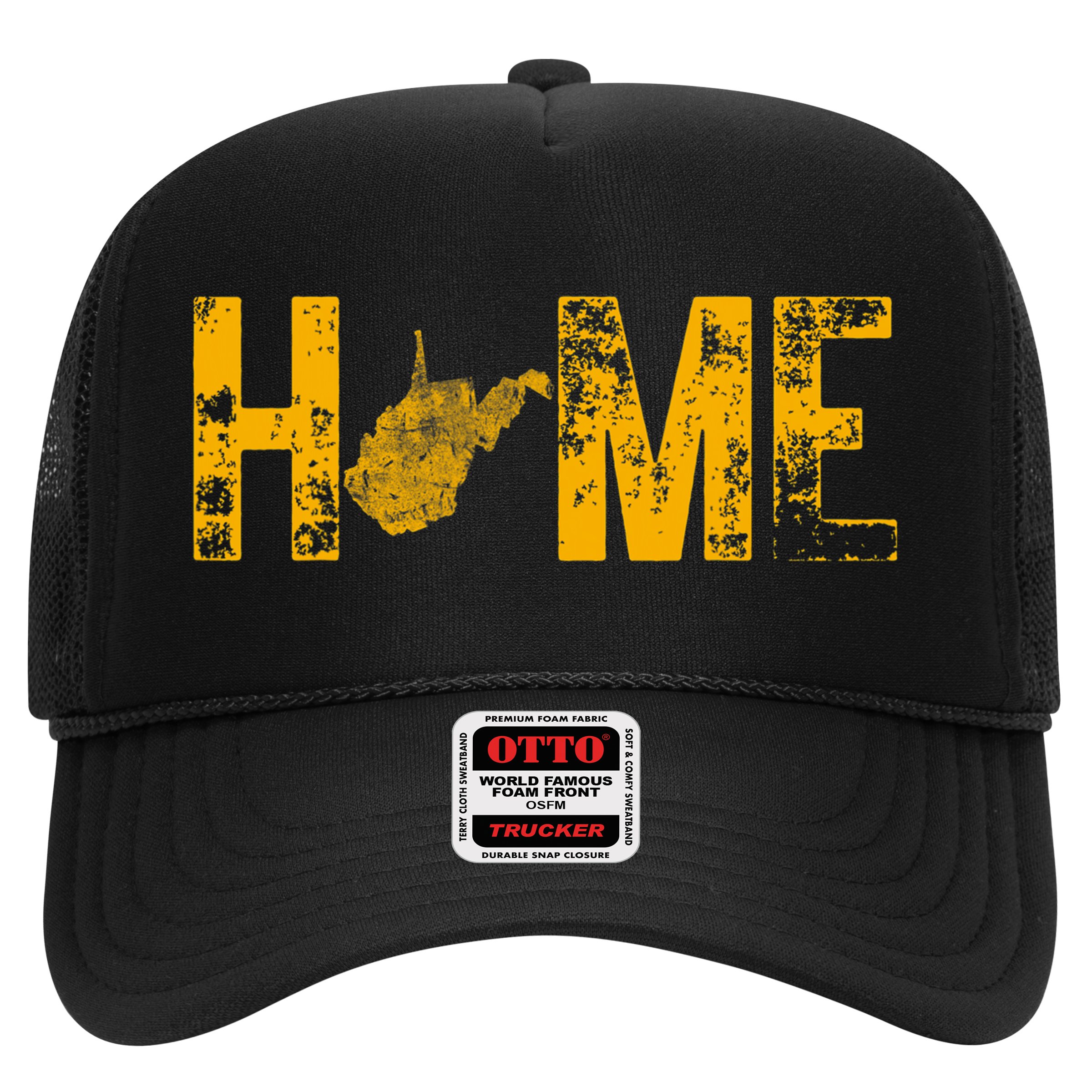 West Virginia Map Home WV Vintage Hat
