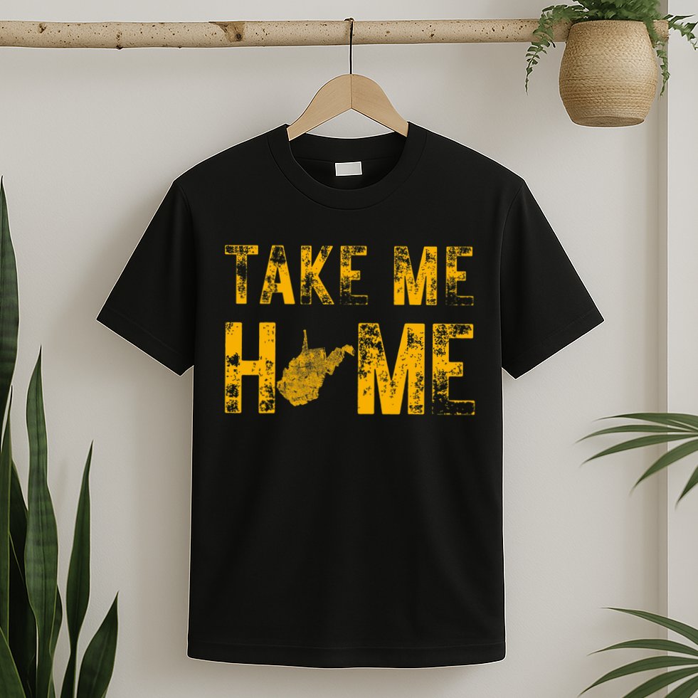West Virginia Map Home WV Vintage T-Shirt