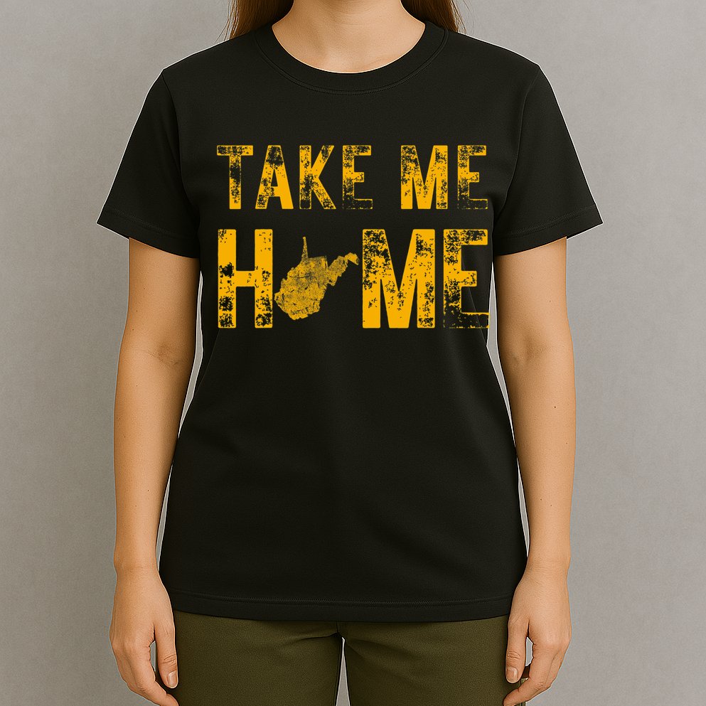 West Virginia Map Home WV Vintage T-Shirt