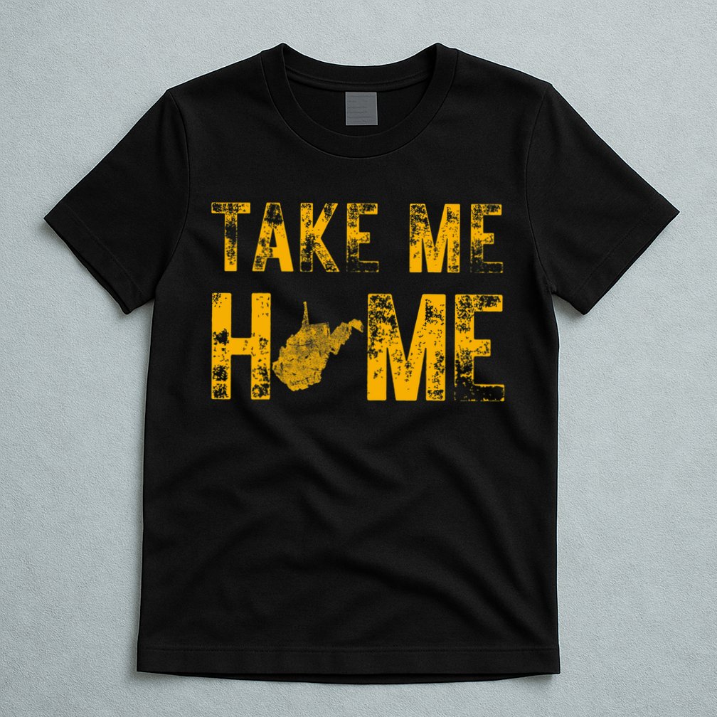 West Virginia Map Home WV Vintage T-Shirt