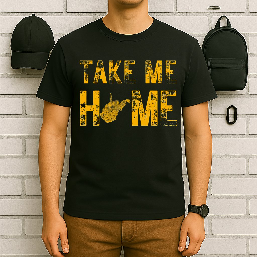 West Virginia Map Home WV Vintage T-Shirt