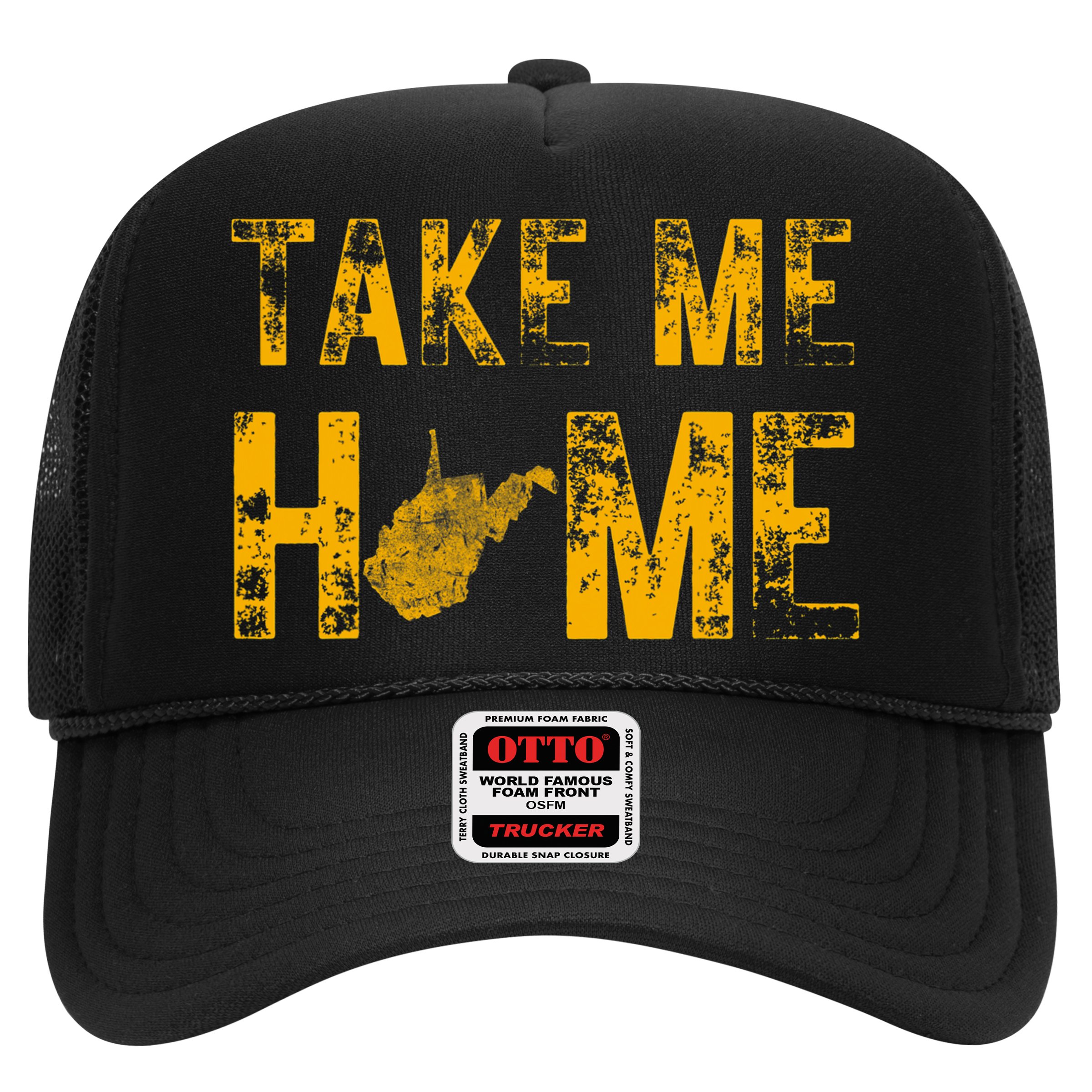 West Virginia Map Home WV Vintage Hat