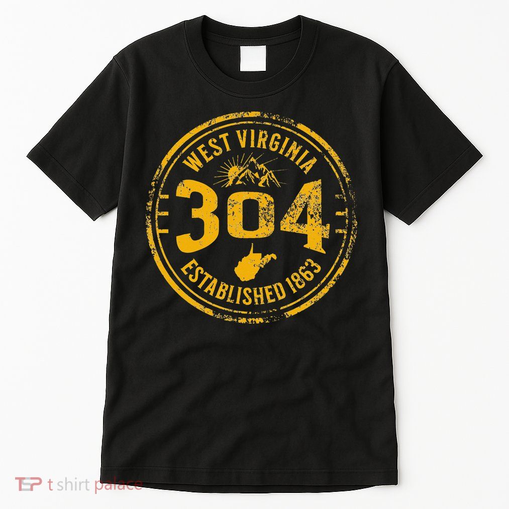 West Virginia Map 304 Home Vintage Tall T-Shirt