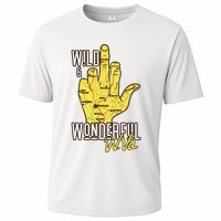 West Virginia Map Wv Middle Finger Funny Wv Souvenir Graphic Cooling Performance Crew T-Shirt