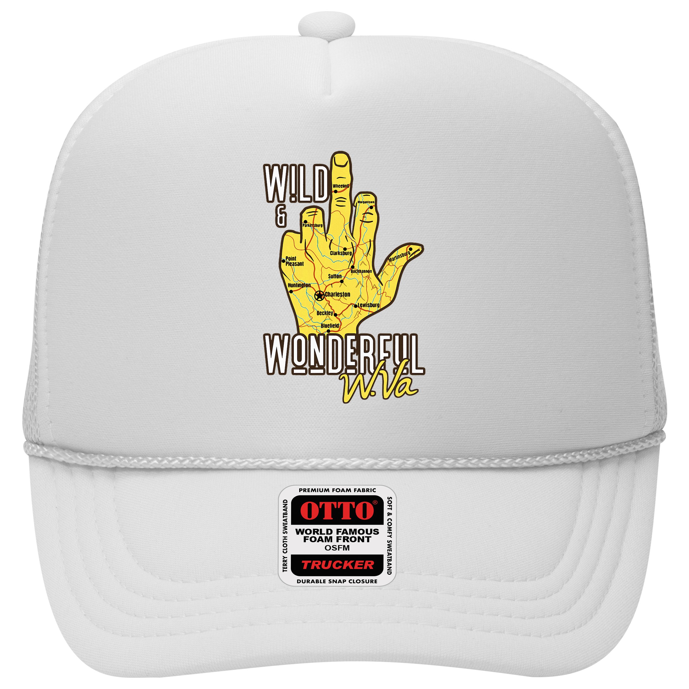 West Virginia Map Wv Middle Finger Funny Wv Souvenir Graphic Hat