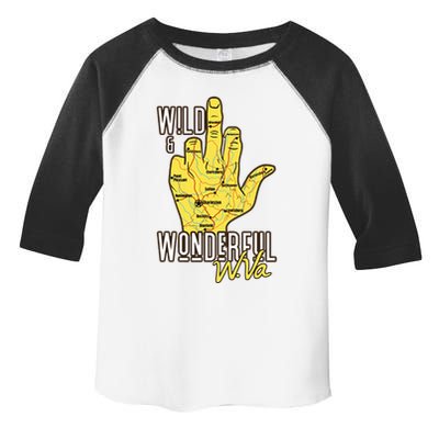 West Virginia Map Wv Middle Finger Funny Wv Souvenir Graphic Toddler Fine Jersey T-Shirt