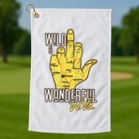 West Virginia Map Wv Middle Finger Funny Wv Souvenir Graphic Golf Towel
