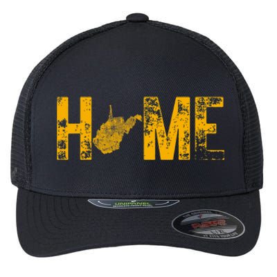 West Virginia Map Home WV Vintage Flexfit Unipanel Trucker Cap