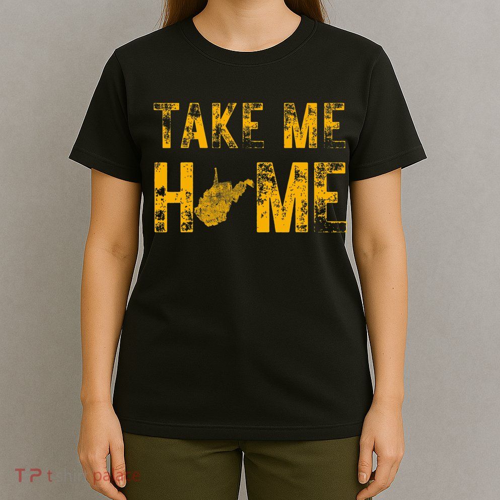 West Virginia Map Home WV Vintage T-Shirt