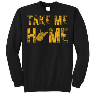 West Virginia Map Home WV Vintage Tall Sweatshirt