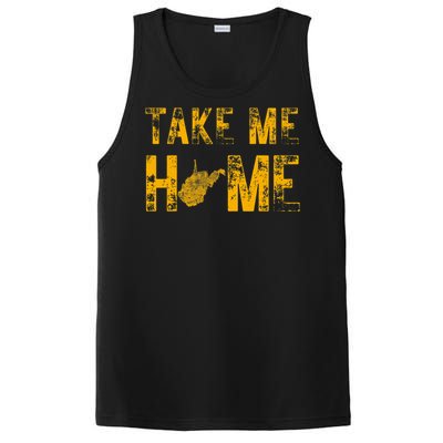 West Virginia Map Home WV Vintage PosiCharge Competitor Tank