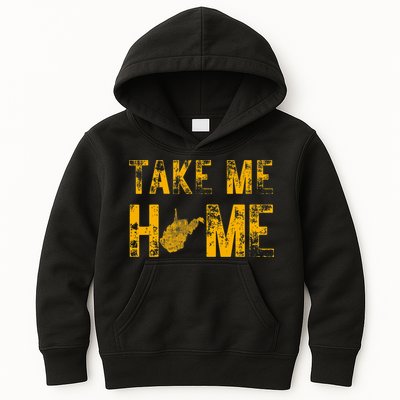 West Virginia Map Home WV Vintage Kids Hoodie