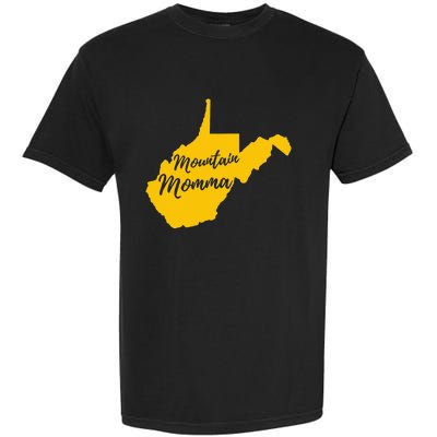 West Virginia Mountain Momma State Map Home Garment-Dyed Heavyweight T-Shirt