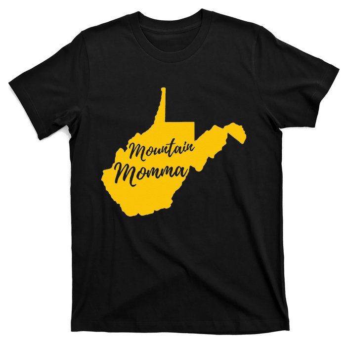 West Virginia Mountain Momma State Map Home T-Shirt